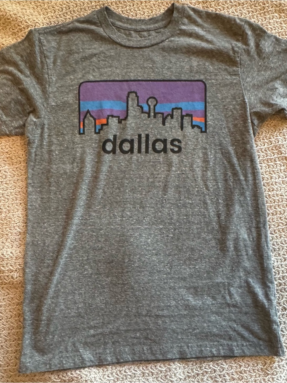 Dallas Skyline Graphic Tee - Grey